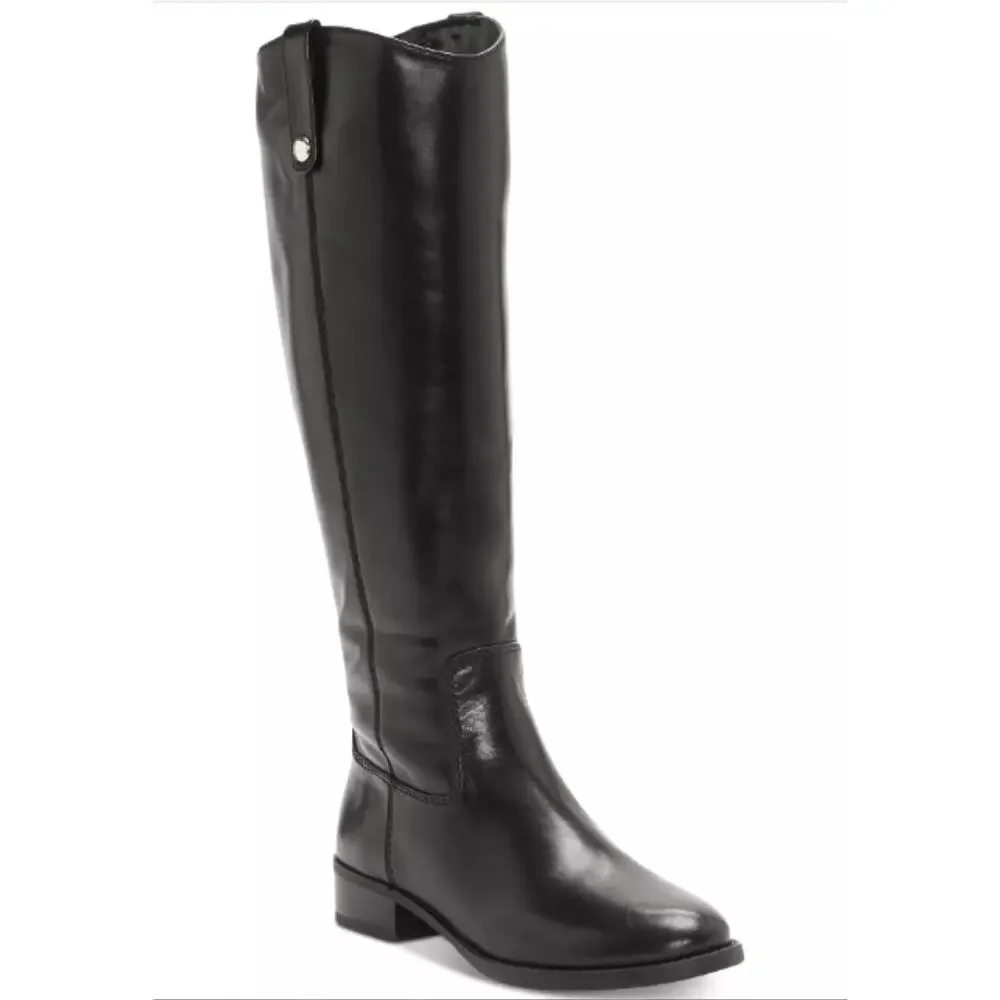 NEW I.N.C. International Concepts Fawne Wide-Calf Leather Knee High Boots 8M